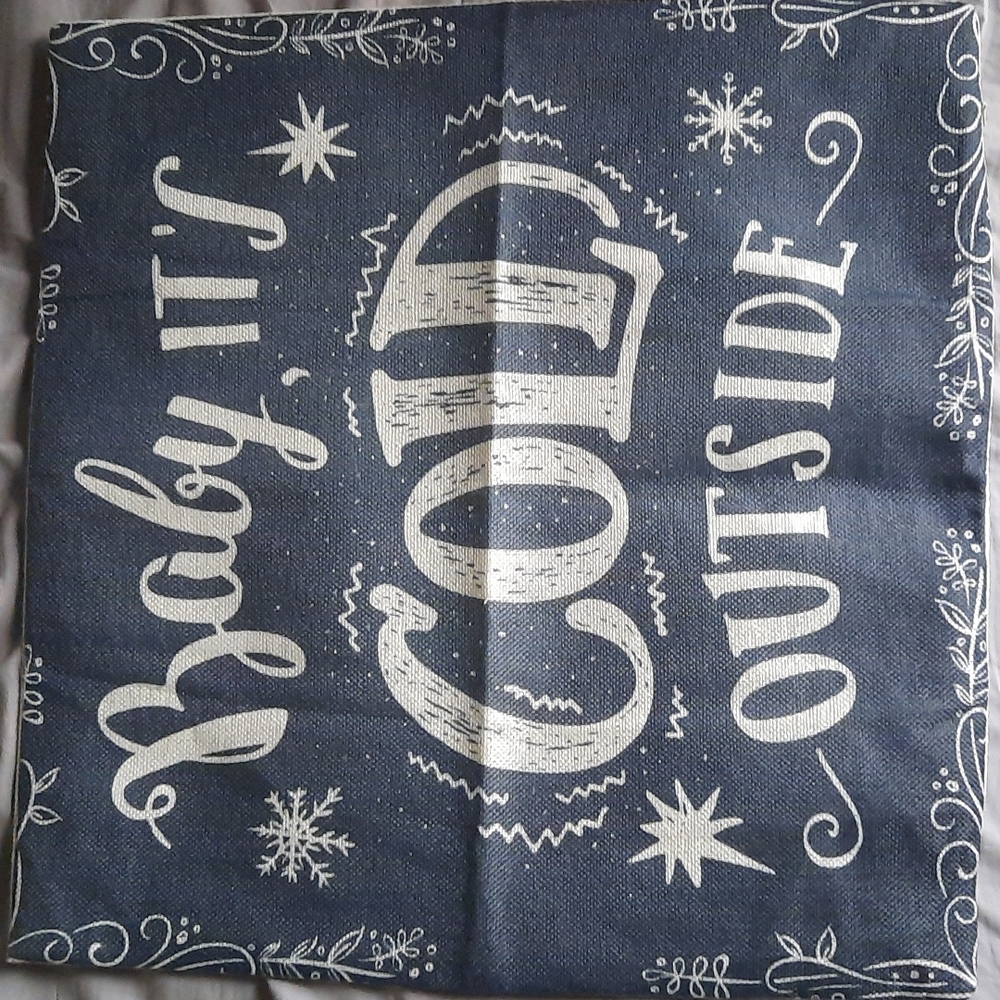 NWOT Baby It's Cold Outside Pillow Case